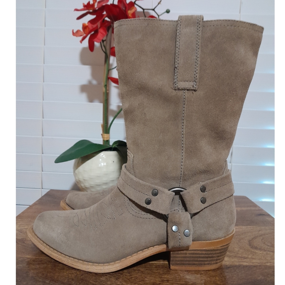 women's leather harness western boots Dingo brand sz 7M